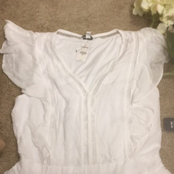 NWT Express Flutter Sleeve Fit & Flare Dress M - Picture 7 of 10